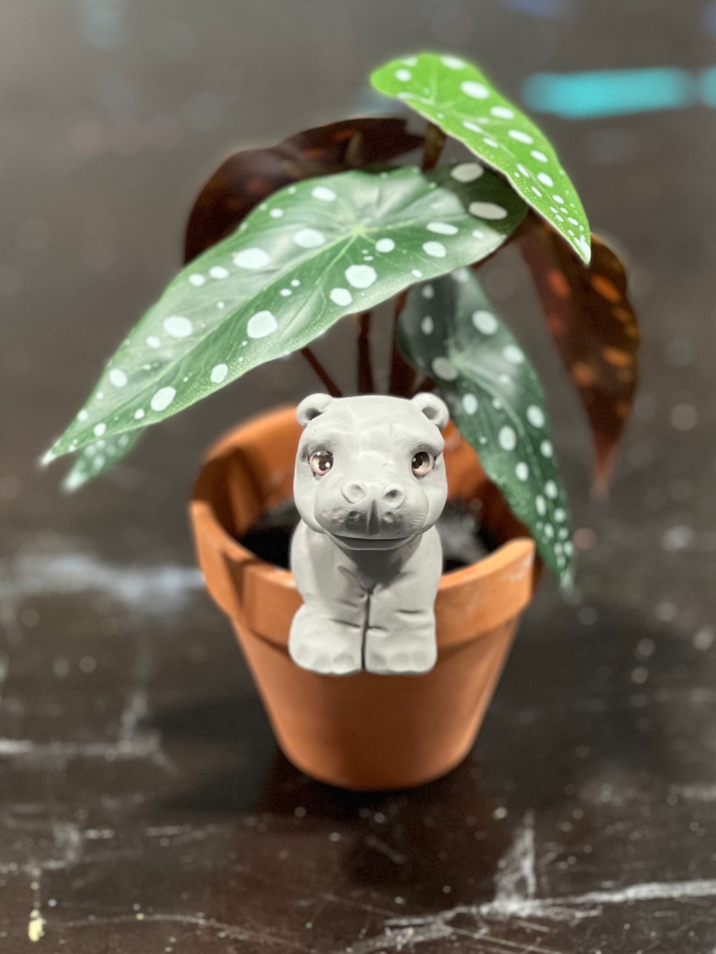 August 7th, 6pm– Hippo Plant Pal Polymer Clay Sculpting Class @ Cumberland Road Art Studio #133