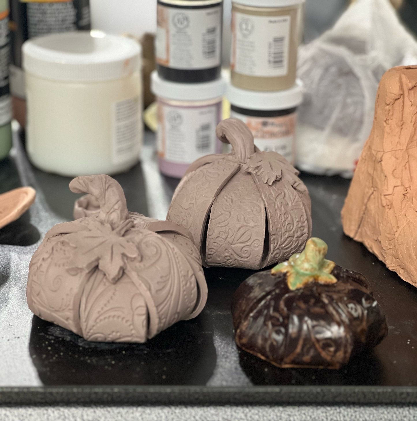 Handbuilt Ceramic Pumpkin Class