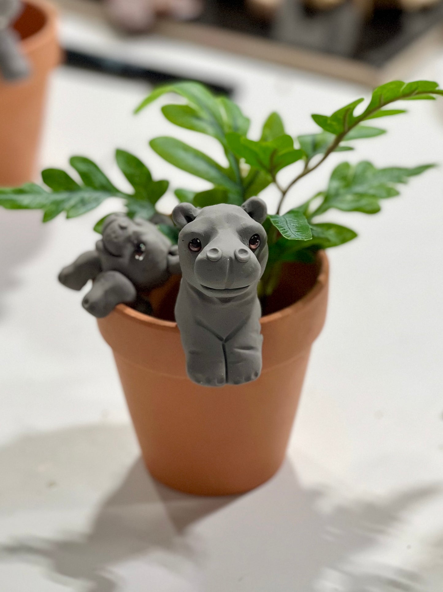 August 7th, 6pm– Hippo Plant Pal Polymer Clay Sculpting Class @ Cumberland Road Art Studio #133