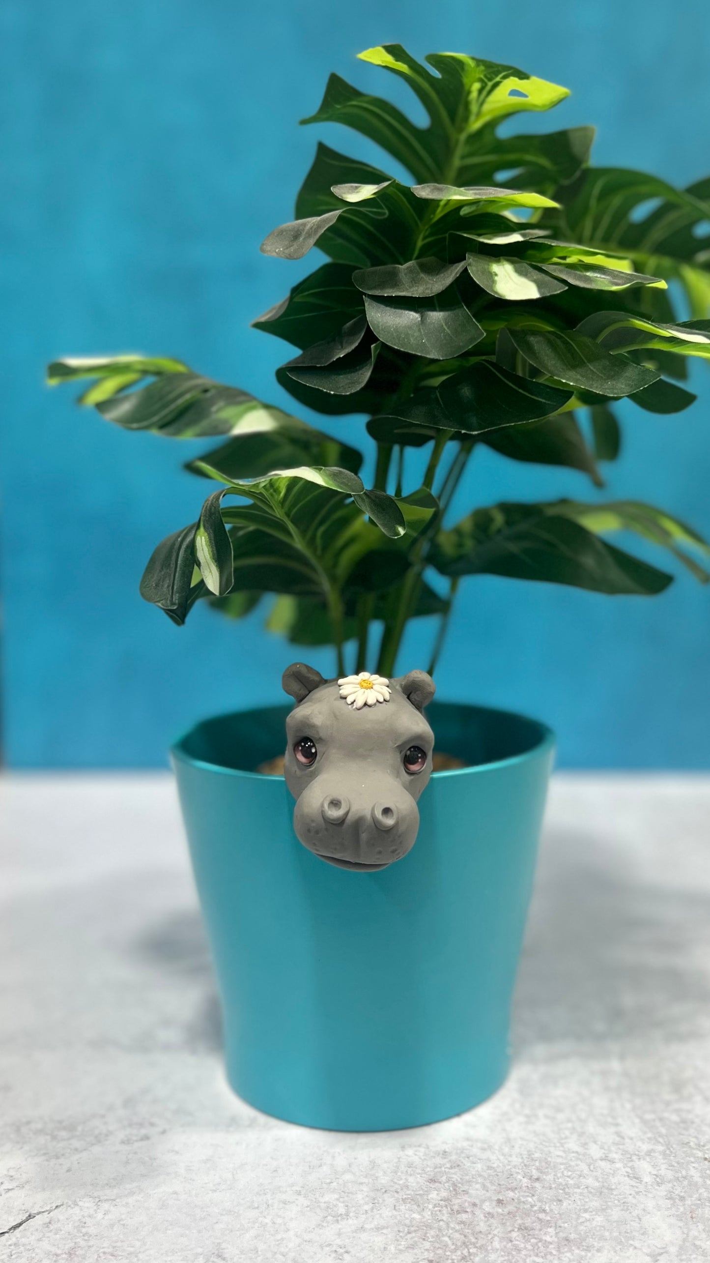 August 7th, 6pm– Hippo Plant Pal Polymer Clay Sculpting Class @ Cumberland Road Art Studio #133