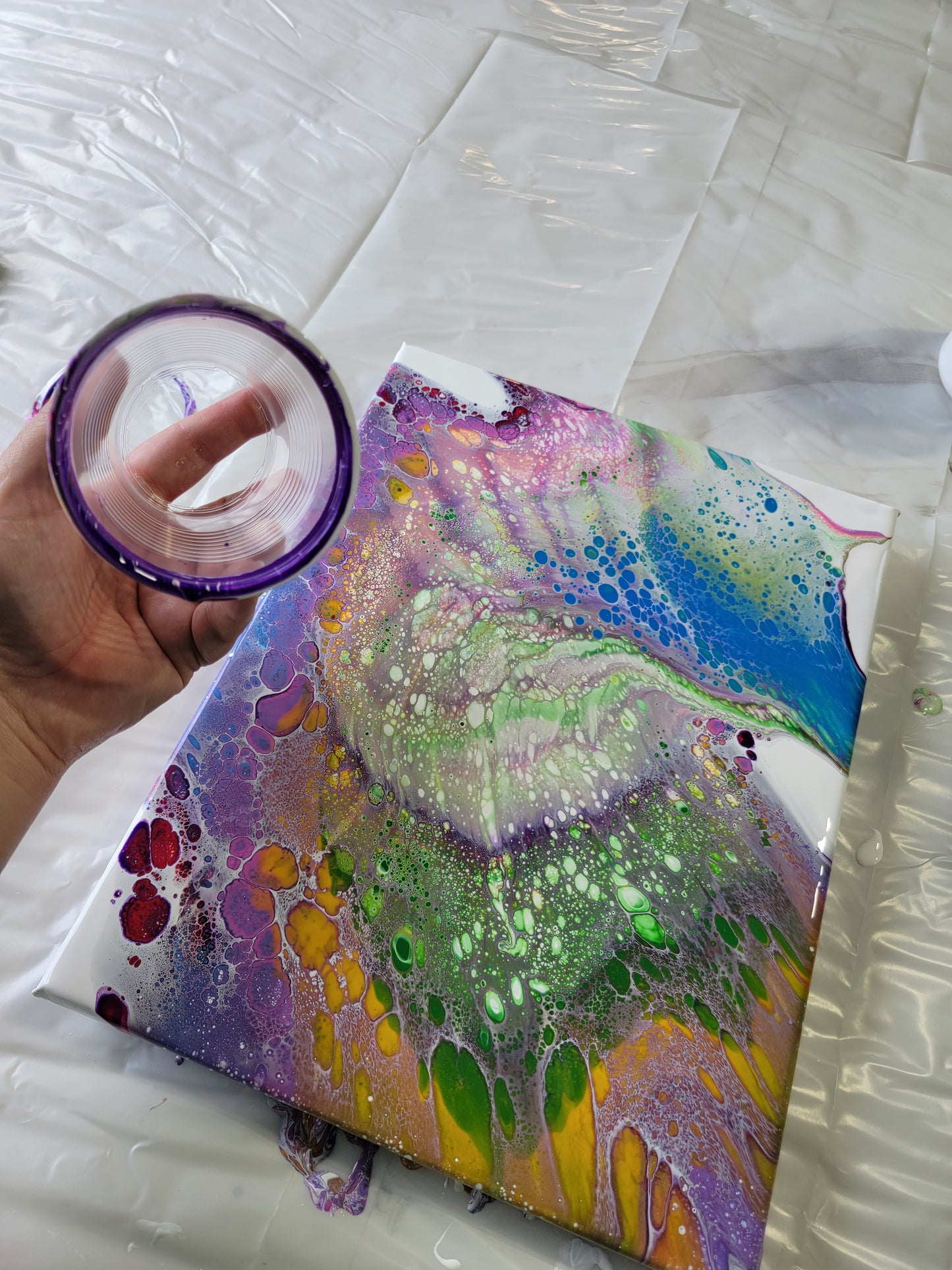 09/27 @6-8pm Paint Pouring - Open Cup Pour Techniques