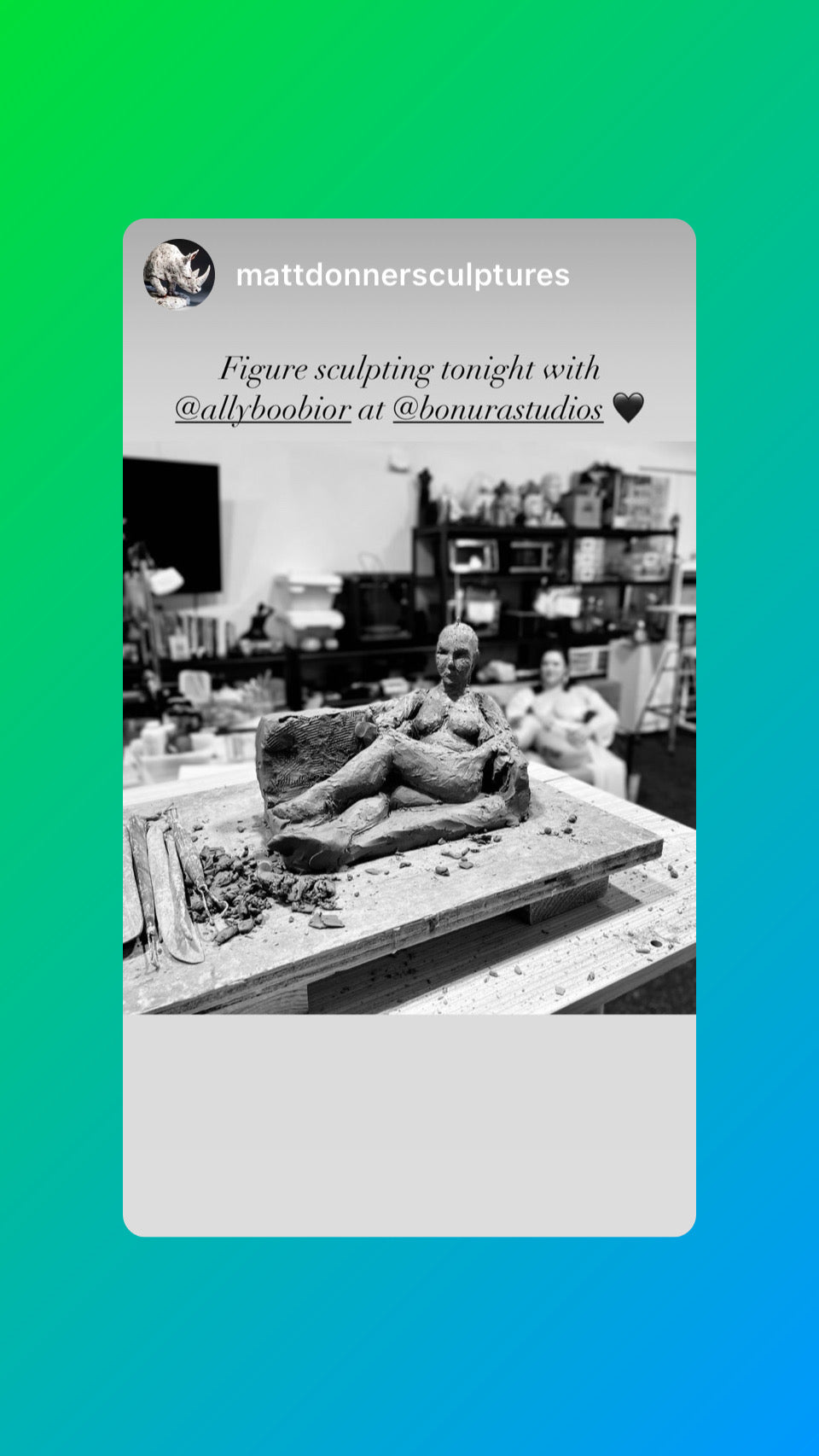 Live Model Figure Sculpting Class (Tuesday 7-9pm or Thursdays 1-3pm)