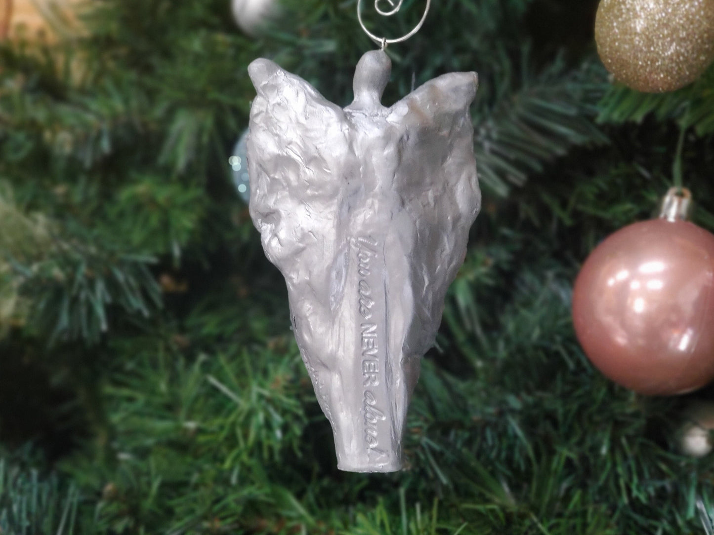 You Are Never Alone, Male Angel Christmas Ornament