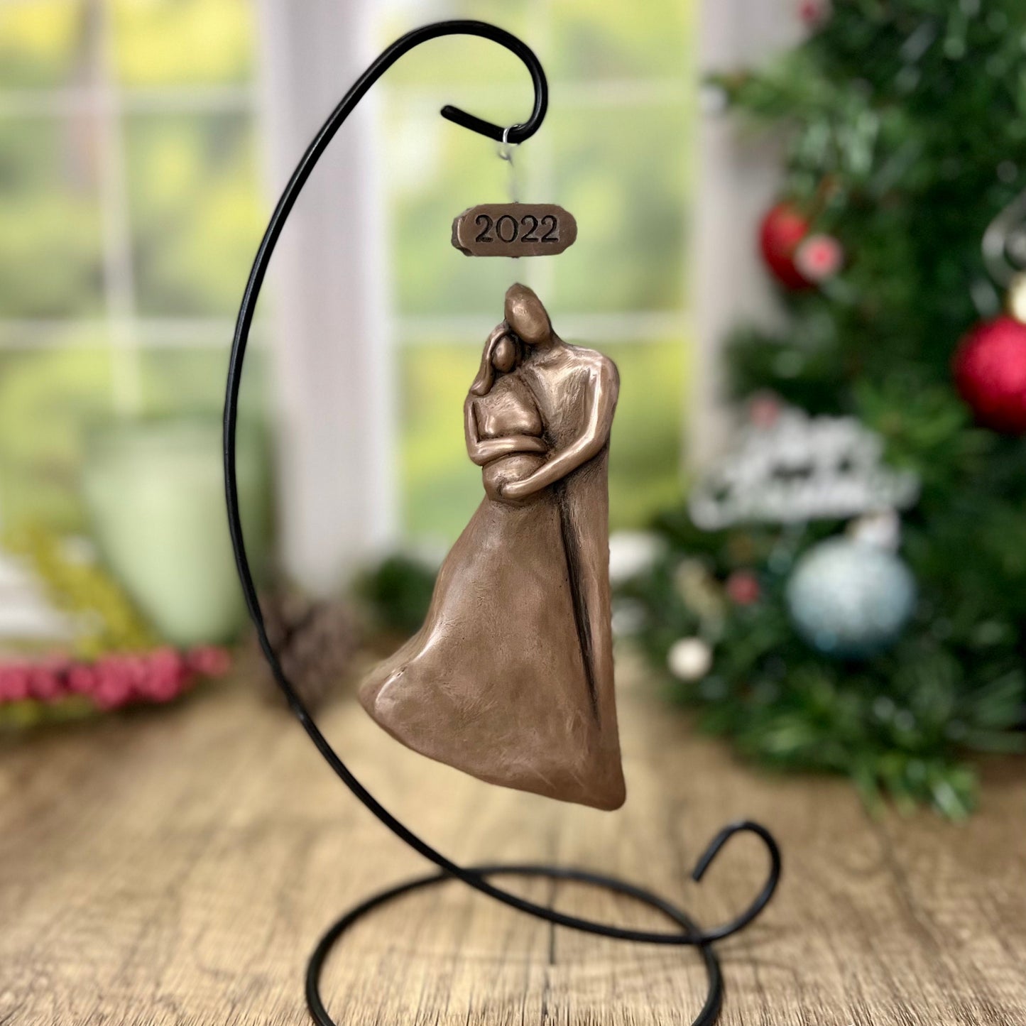 Pregnant Expecting Family Christmas Ornament