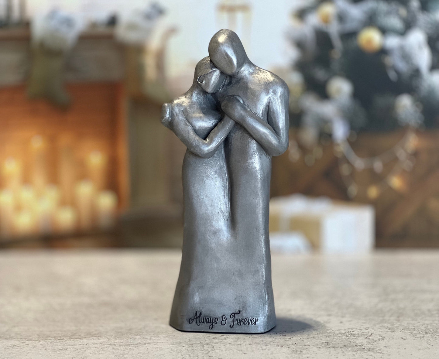 Always & Forever Anniversary Gift Couples Sculpture Figurine