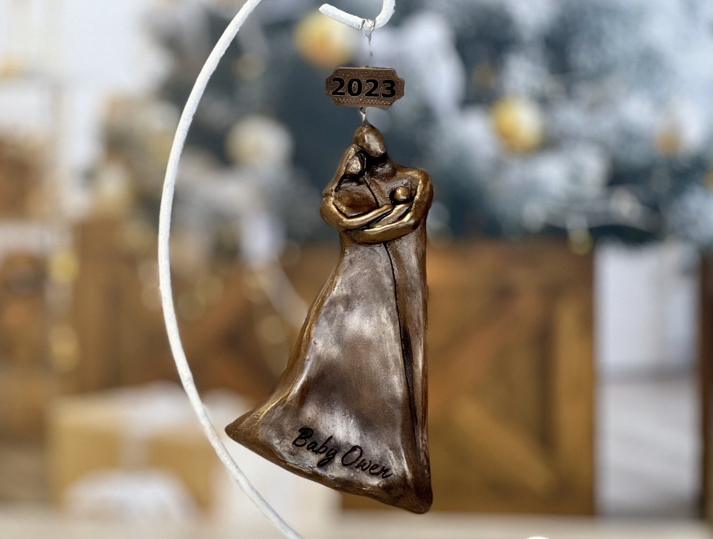 Baby's First Family Christmas Ornament - OrDrFO3Baby-Year
