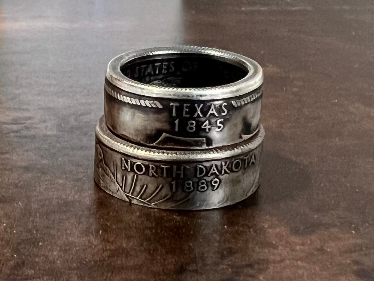 Statehood Coin Rings Copper-Clad