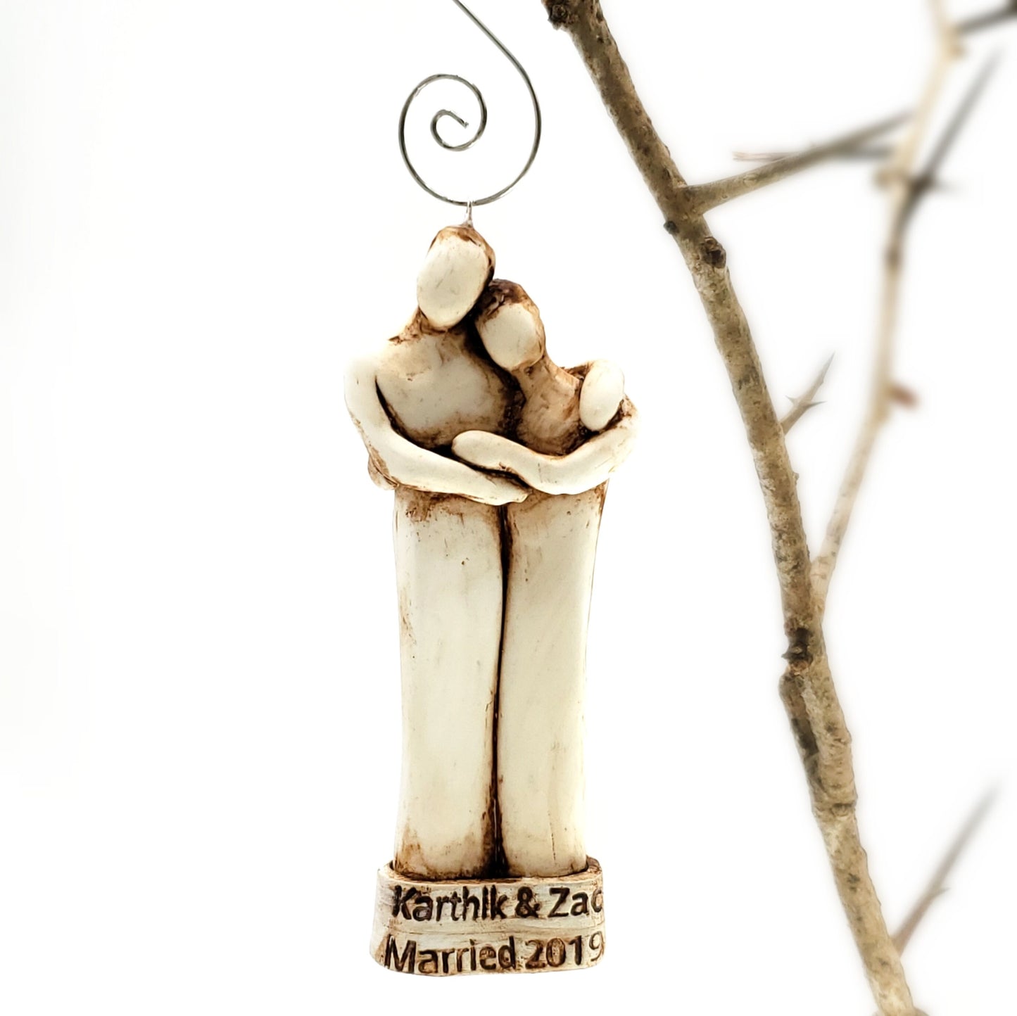 Our First Ornament, Two Married Men Wedding Ornament, LGBTQ