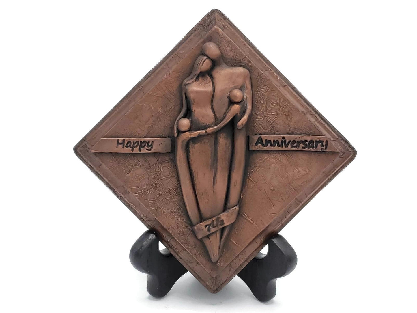 7th Anniversary Copper Plaque, Anniversary Gift, Seventh Wedding Anniversary Gift for Him and Her