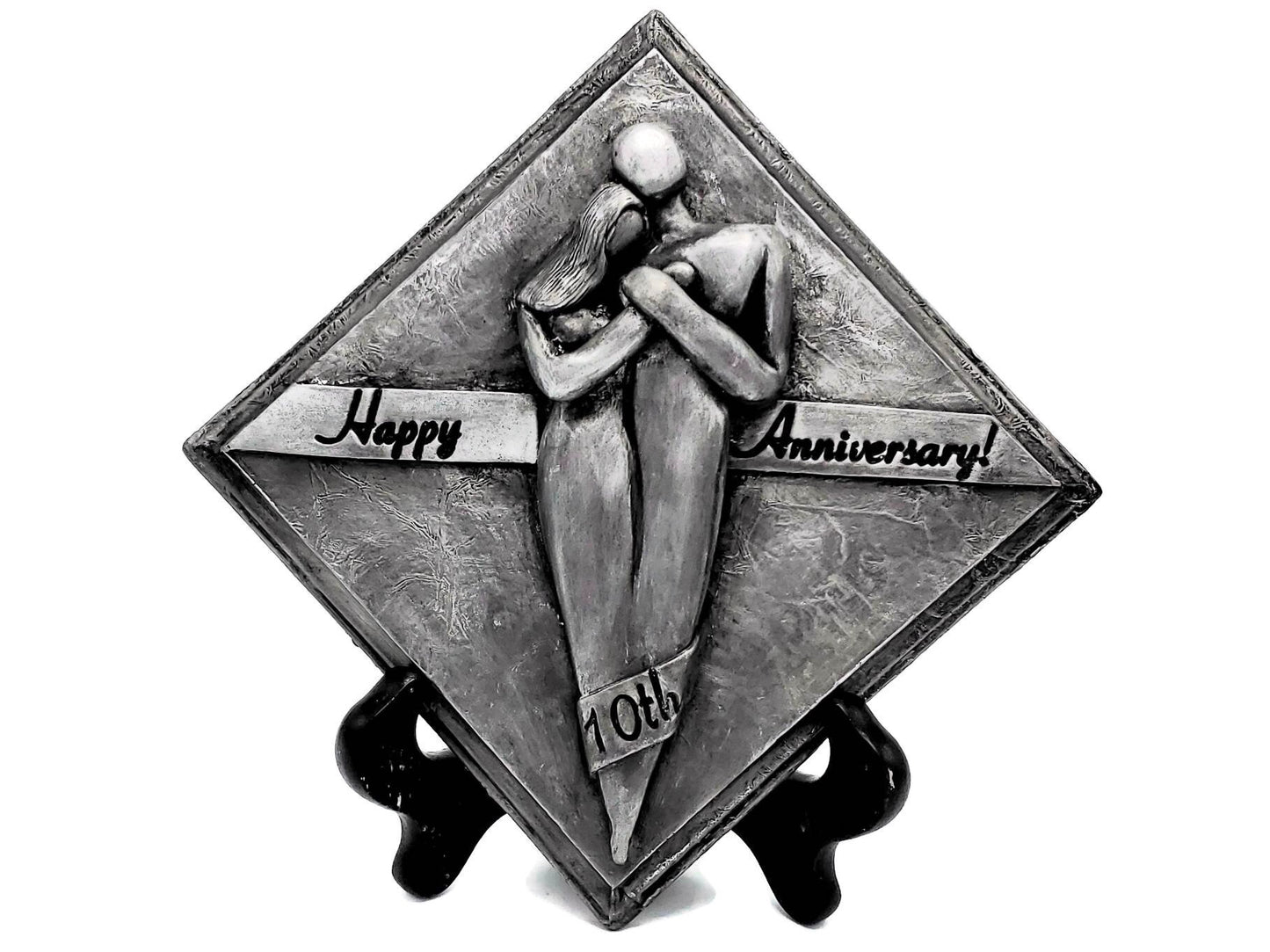 Happy 10 Year Anniversary Gift Aluminum Plaque, 10th Tenth Anniversary Gift for Men, 10 Anniversary Gift for Him, Gift for Her