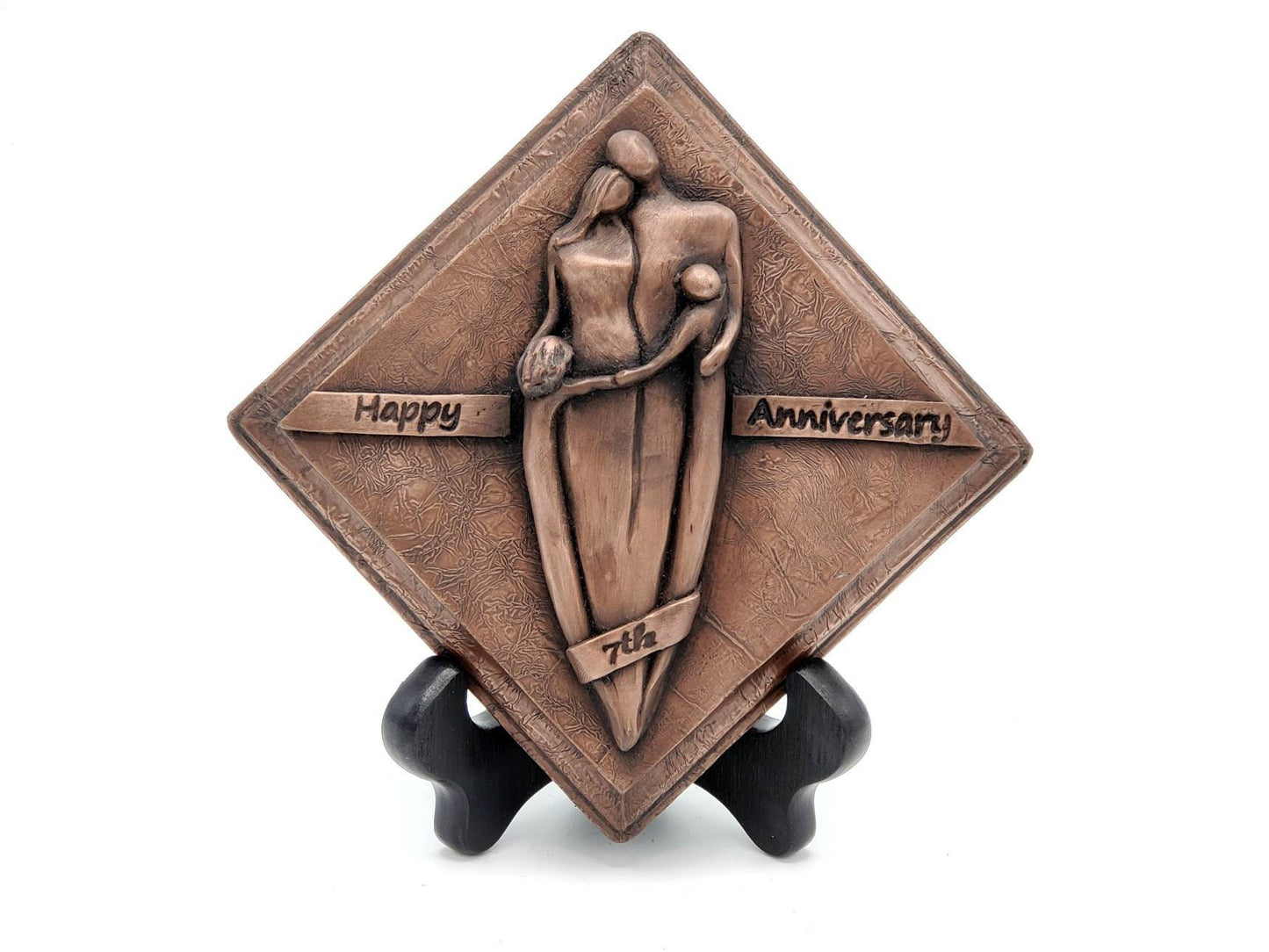 7th Anniversary Copper Plaque, Anniversary Gift, Seventh Wedding Anniversary Gift for Him and Her
