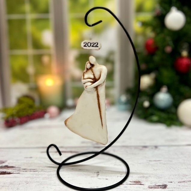 Pregnant Expecting Family Christmas Ornament