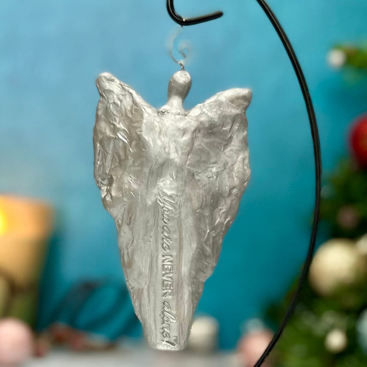 You Are Never Alone, Male Angel Christmas Ornament