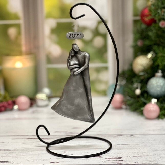 Pregnant Expecting Family Christmas Ornament