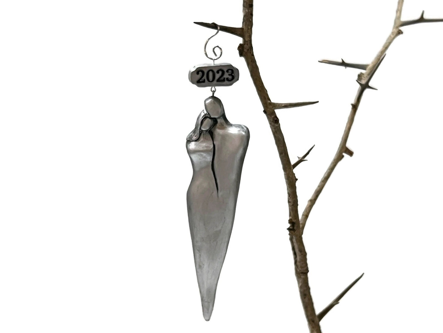 10th Wedding Anniversary Gift, Aluminum Anniversary Ornament- Just The Two Of Us Personalized Christmas Ornament