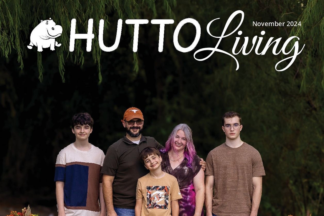 The Bonura Family on the cover of Hutto Living, November 2024.