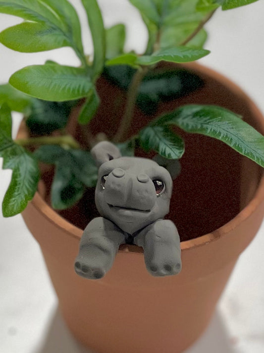 August 7th, 6pm– Hippo Plant Pal Polymer Clay Sculpting Class @ Cumberland Road Art Studio #133