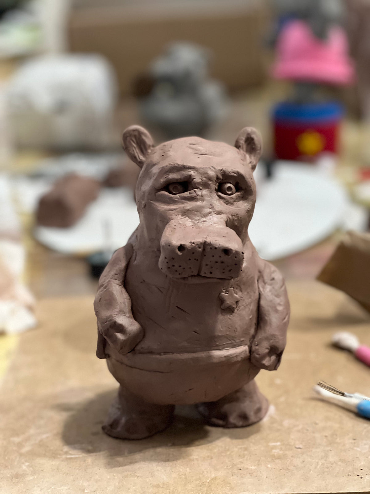 10/03/26 Sculpt a Ceramic House Hippo