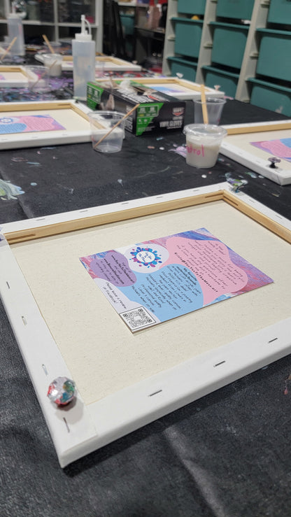 [6/19/26 @ 6pm] Paint Pour Floral Techniques Class