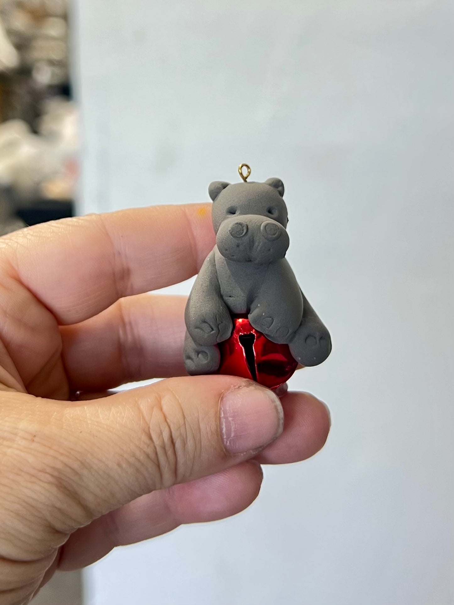 12/04/25 Foam Clay Hippo Christmas Ornament Class