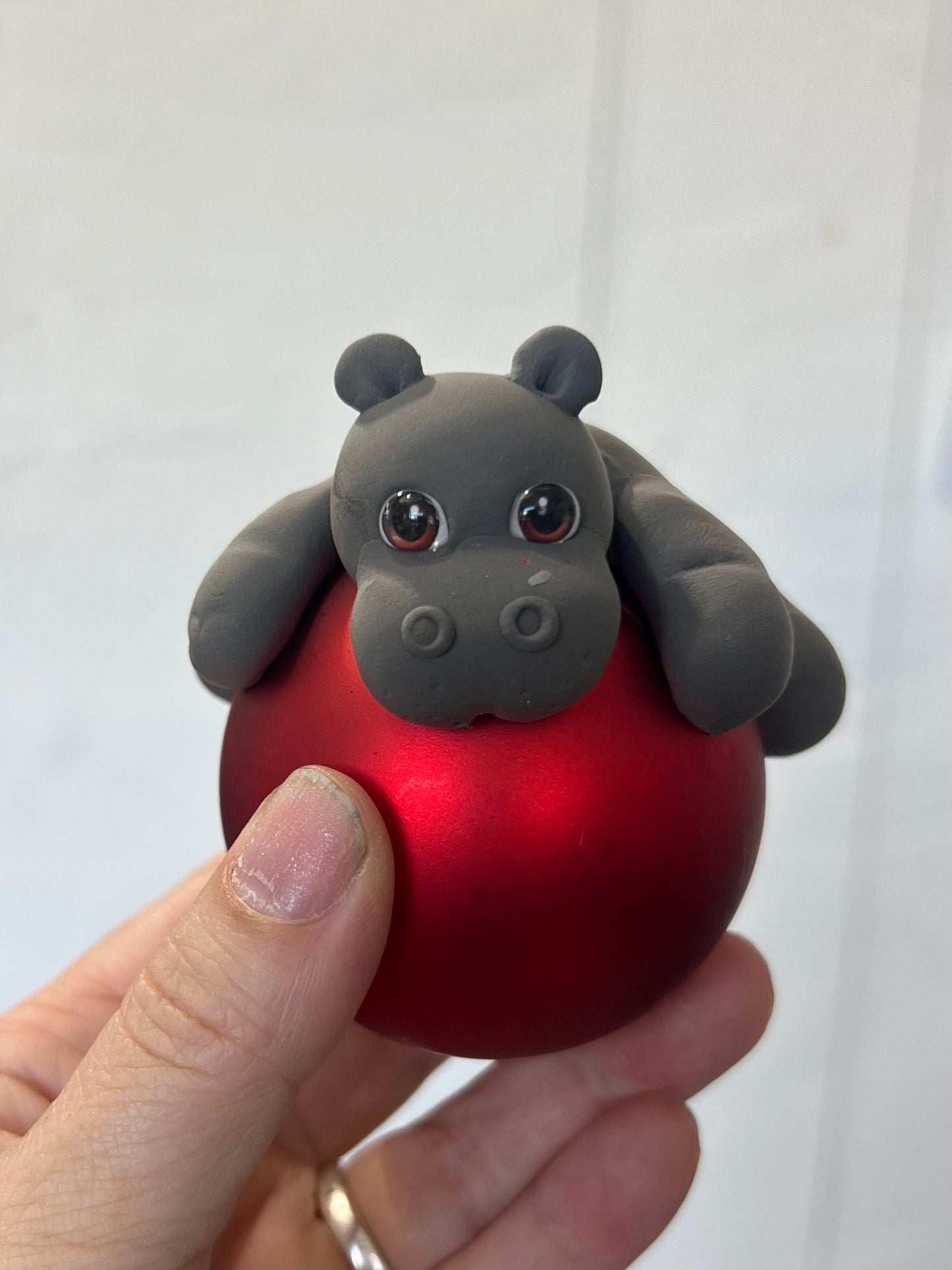 12/04/25 Foam Clay Hippo Christmas Ornament Class