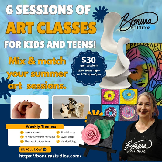 Mix & Match Summer Art Sessions: Pick 6 Classes