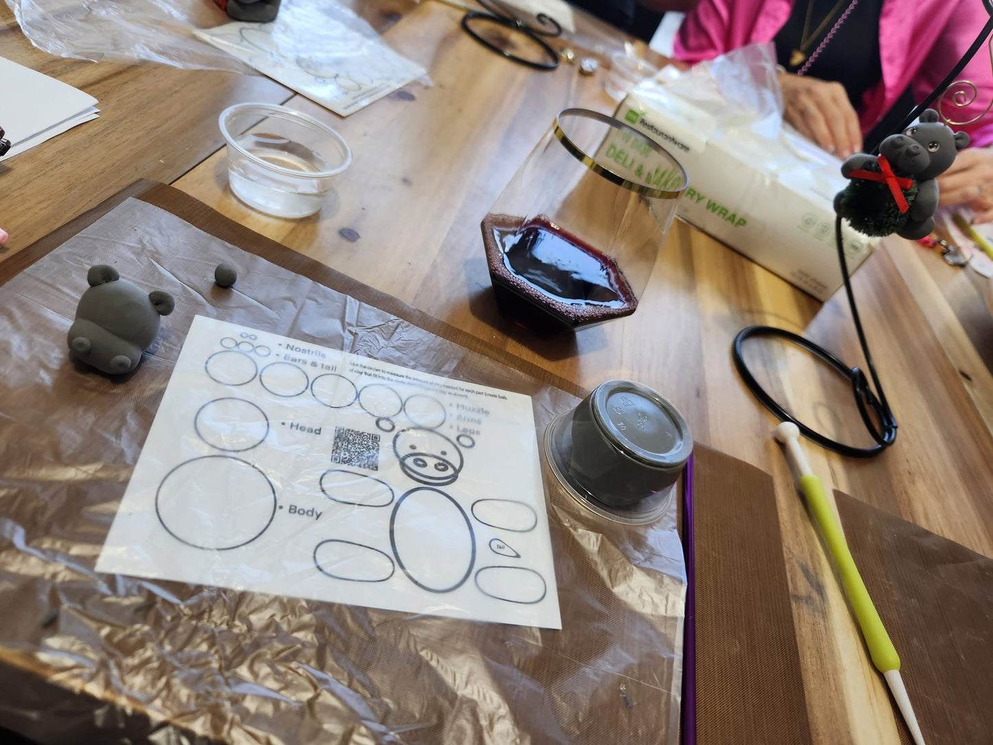 12/04/25 Foam Clay Hippo Christmas Ornament Class