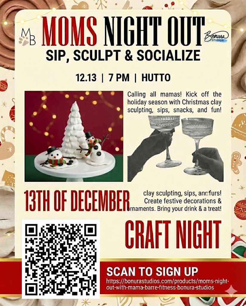 Moms Night Out With Mama Barre Fitness & Bonura Studios!