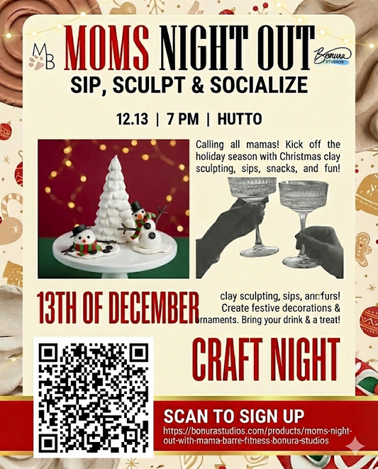 Moms Night Out With Mama Barre Fitness & Bonura Studios!