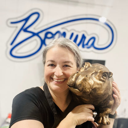 Bonura Studios & Set In Stone Statuary Present: The Bronze-Finished Hippo