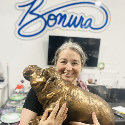Bonura Studios & Set In Stone Statuary Present: The Bronze-Finished Hippo