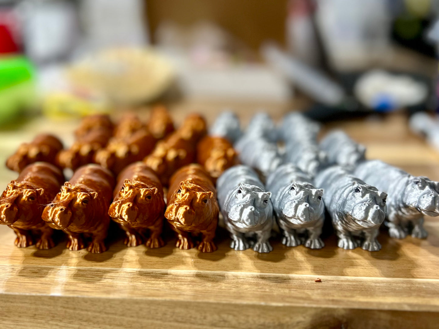 3d Printed Hippo Sculpture