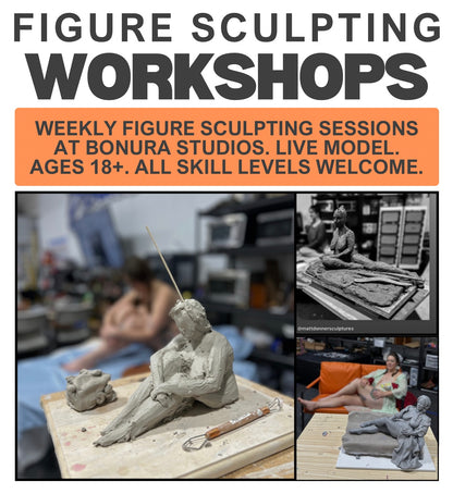 Live Model Figure Sculpting Class (Tuesday 7-9pm or Thursdays 1-3pm)