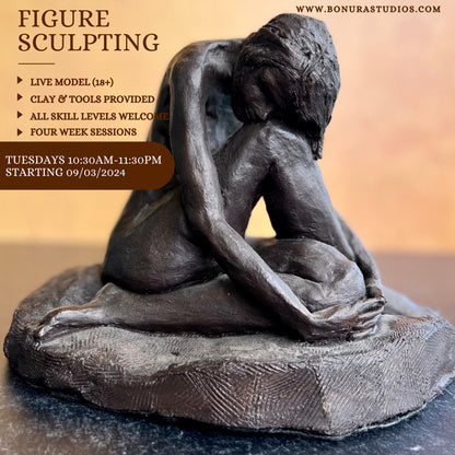 Live Model Figure Sculpting Class (Tuesday 7-9pm or Thursdays 1-3pm)