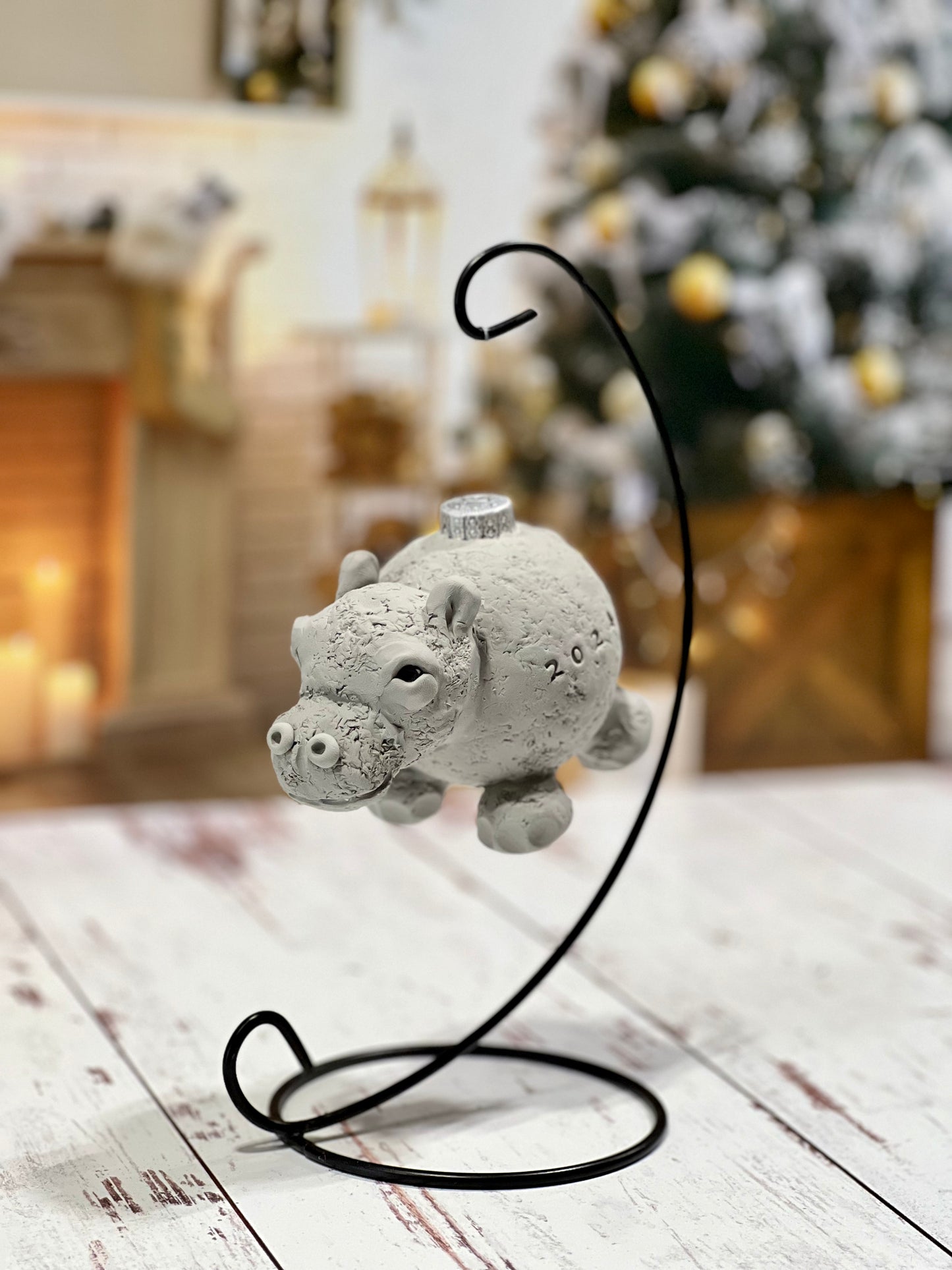 11/24/24 @3:15-4:15pm Sculpt a House Hippo or Ornament Class