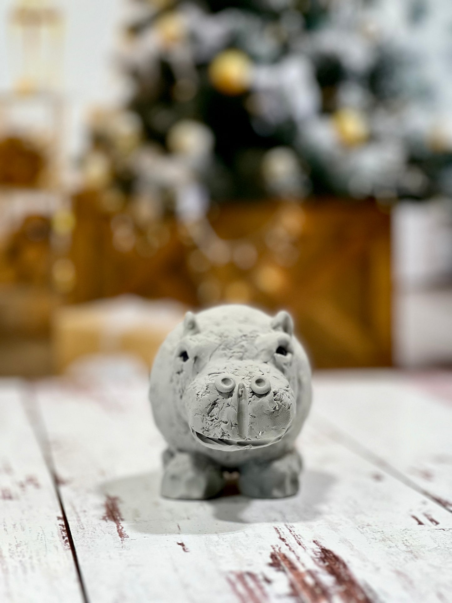 11/24/24 @3:15-4:15pm Sculpt a House Hippo or Ornament Class