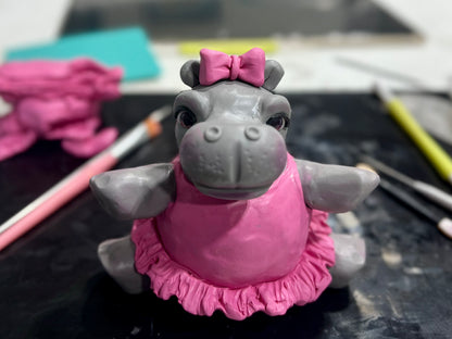 Sculpt a House Hippo (Pick Your Day/Time)