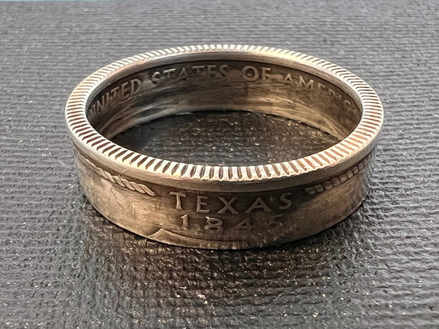 Silver Statehood Coin Rings