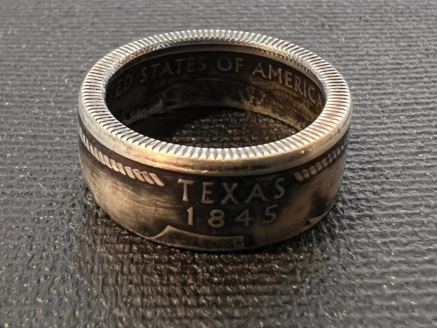 Silver Statehood Coin Rings