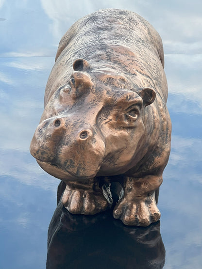 Bonura Studios & Set In Stone Statuary Present: The Bronze-Finished Hippo