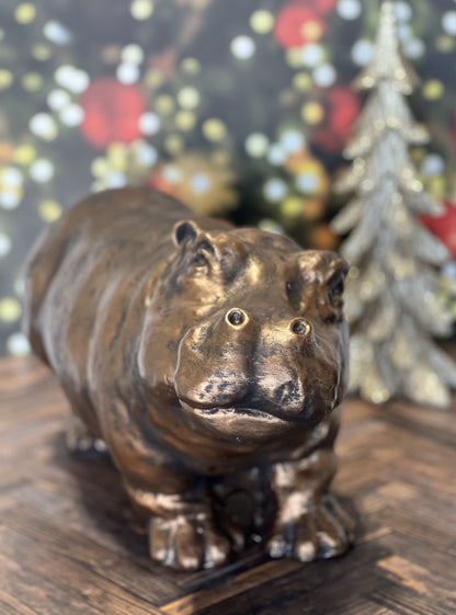 Bonura Studios & Set In Stone Statuary Present: The Bronze-Finished Hippo