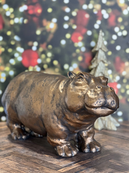 Bonura Studios & Set In Stone Statuary Present: The Bronze-Finished Hippo