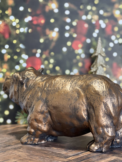 Bonura Studios & Set In Stone Statuary Present: The Bronze-Finished Hippo