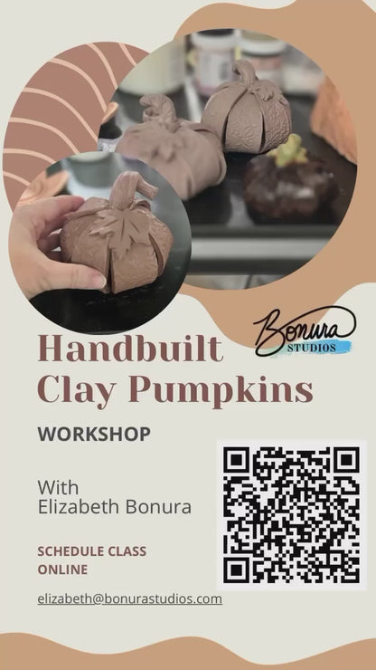 Handbuilt Ceramic Pumpkin Class