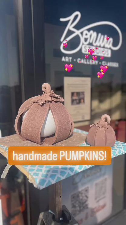 Handbuilt Ceramic Pumpkin Class