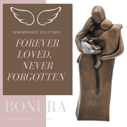 Custom Remembrance Sculpture, Angel Babies, Rainbow Baby