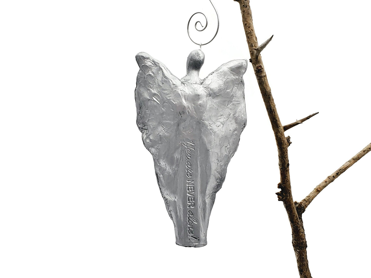You Are Never Alone, Male Angel Christmas Ornament