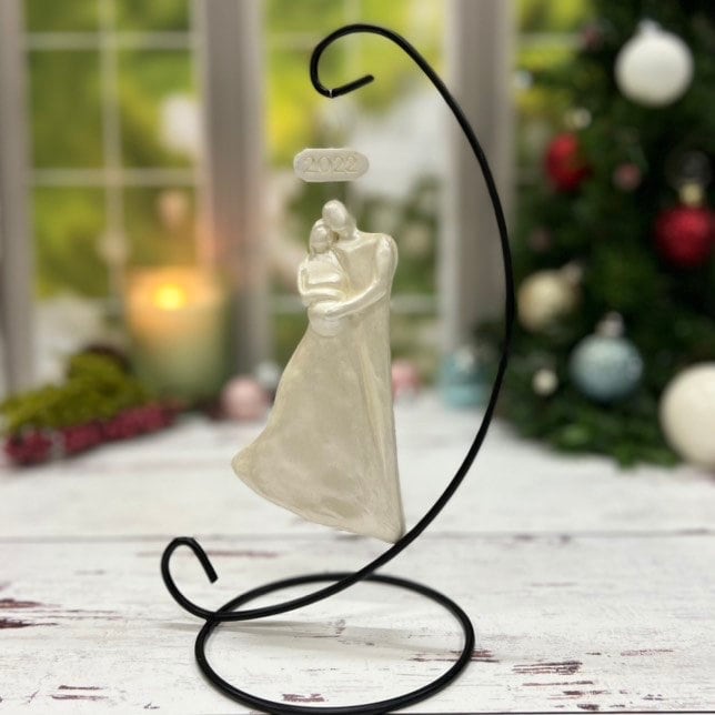 Pregnant Expecting Family Christmas Ornament