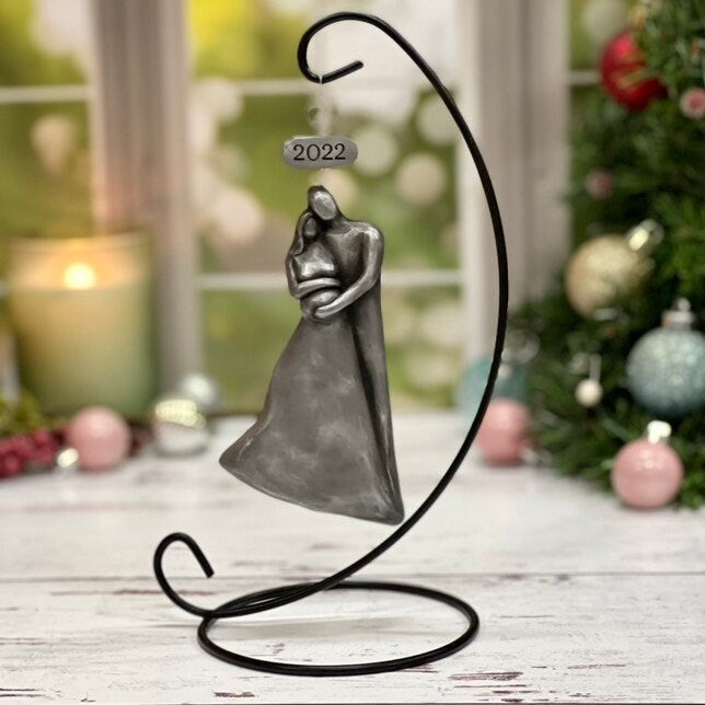 Pregnant Expecting Family Christmas Ornament