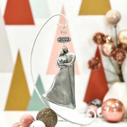 2023 Personalized Family Christmas Ornament with Baby, Family Of Three - Young Toddler Baby's First Christmas Ornament, Family's First Baby